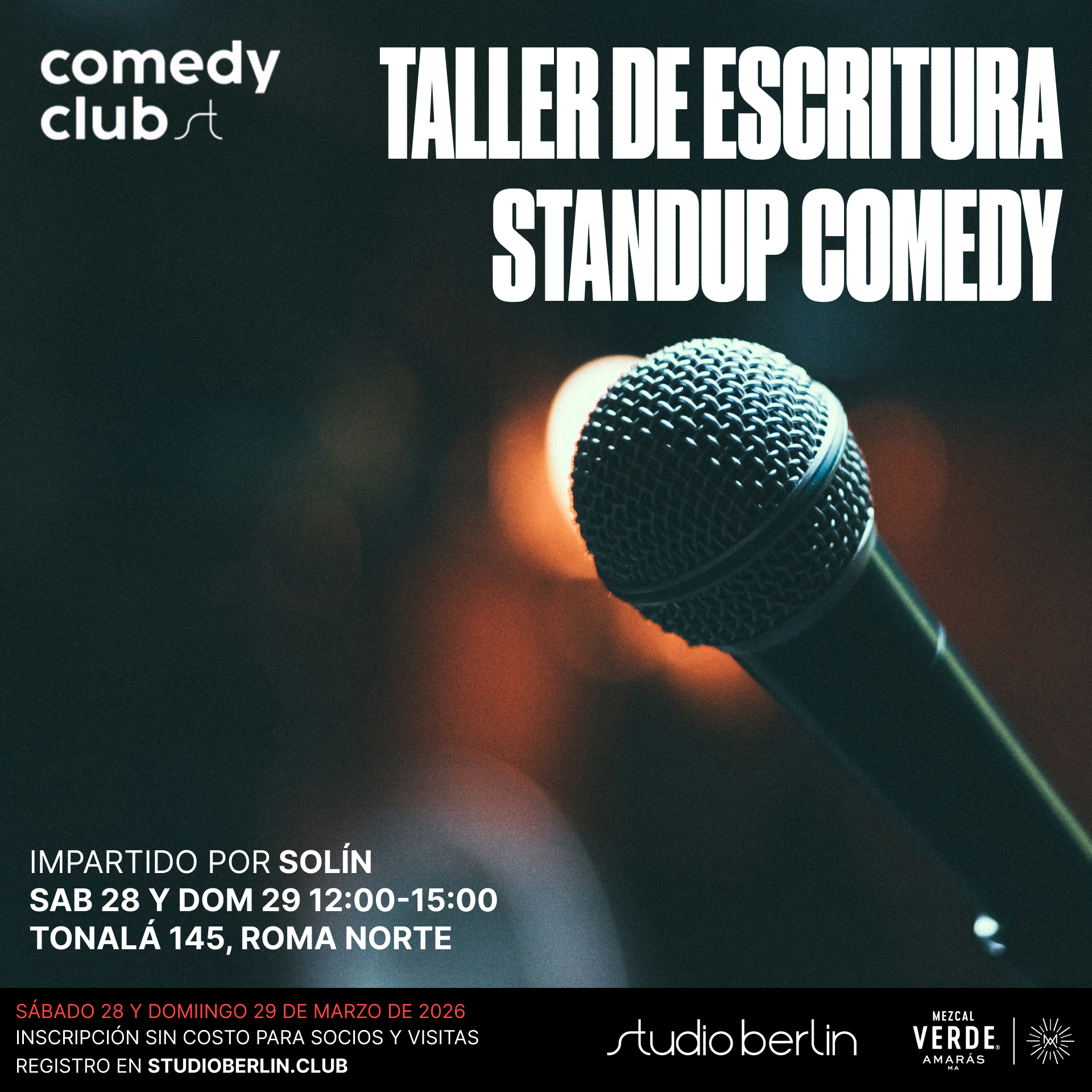 TALLER DE ESCRITURA STANDUP COMEDY